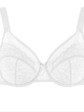 HISA Minimizer Lace Bra- White